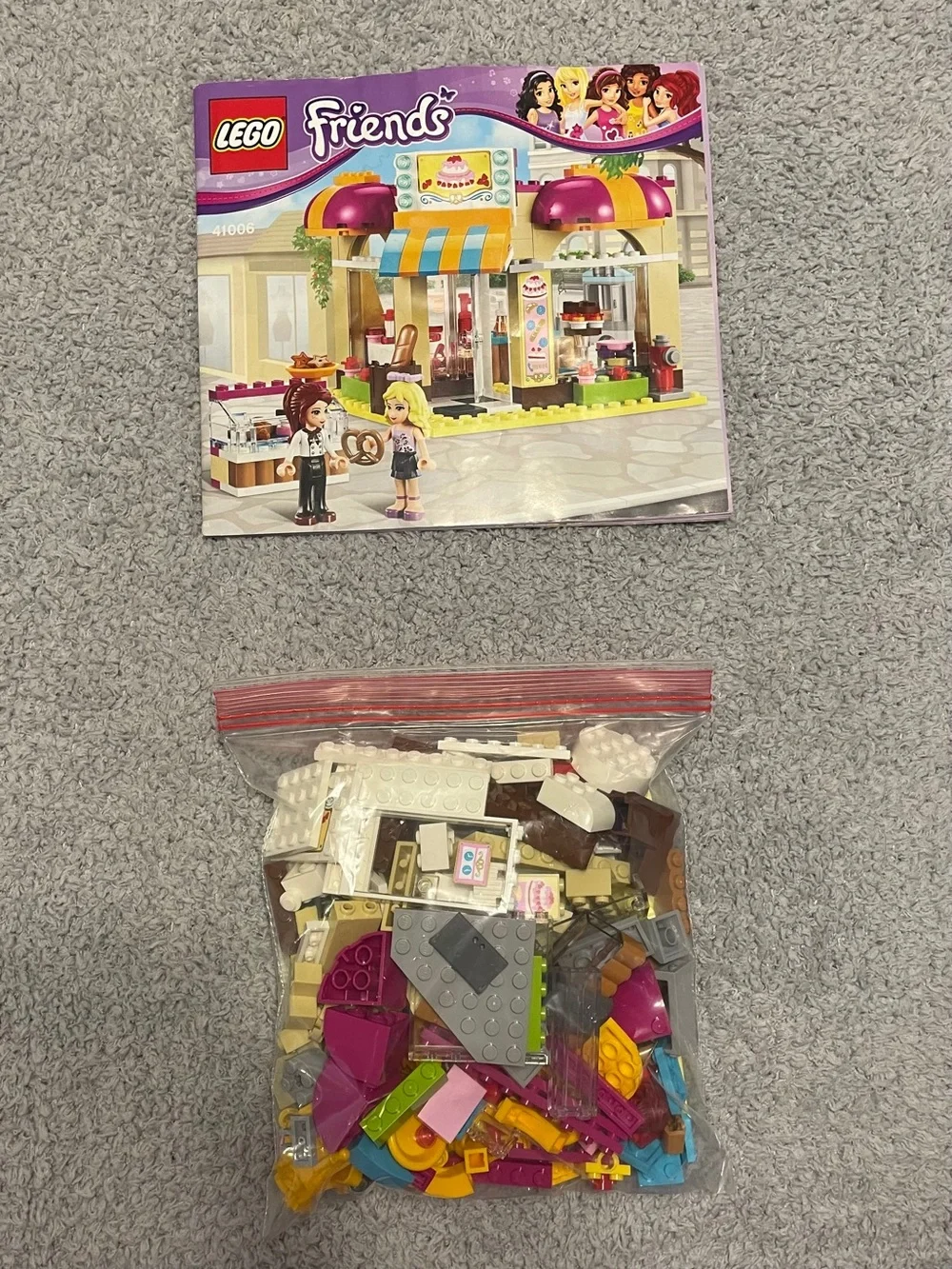Lego Friends Downtown Bakery 41006 99% Complete Set with instructions